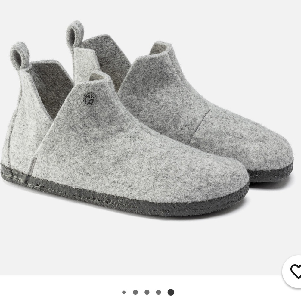 BIRKENSTOCK ANDERMATT SHEARLING ANTHRACITE LIGHT GREY🦋 - Picture 10 of 11